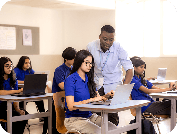 ib teachers guiding student